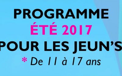 Programme de l’été 2017