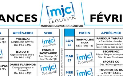 PROGRAMME FÉVRIER 2018