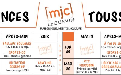 PROGRAMME VACANCES TOUSSAINT 2018