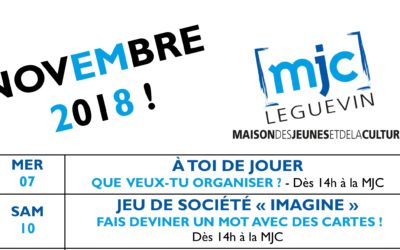 PROGRAMME NOVEMBRE 2018