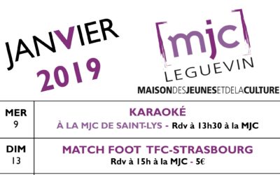 PROGRAMME JANVIER 2019
