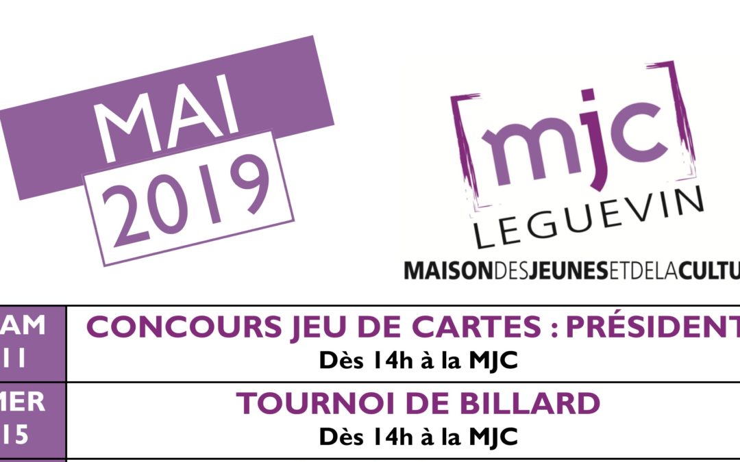 PROGRAMME MAI 2019