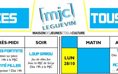 PROGRAMME TOUSSAINT 2019