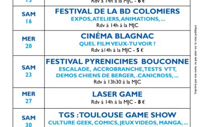 PROGRAMME NOVEMBRE 2019