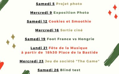 PROGRAMME JUIN 2021