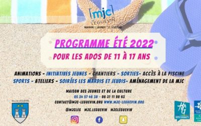 VACANCES ETE ACTION JEUNES 2022