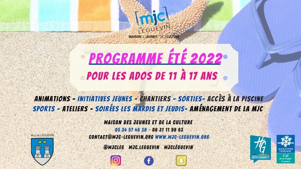 VACANCES ETE ACTION JEUNES 2022