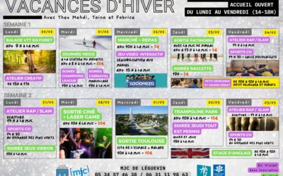 PROGRAMME VACANCES D’HIVER 2023