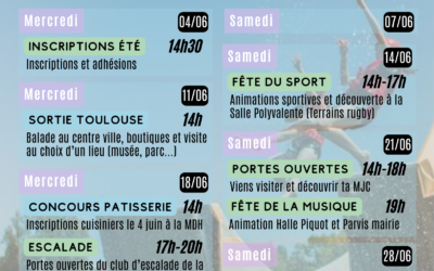 JUIN 25 – Programme action jeunes