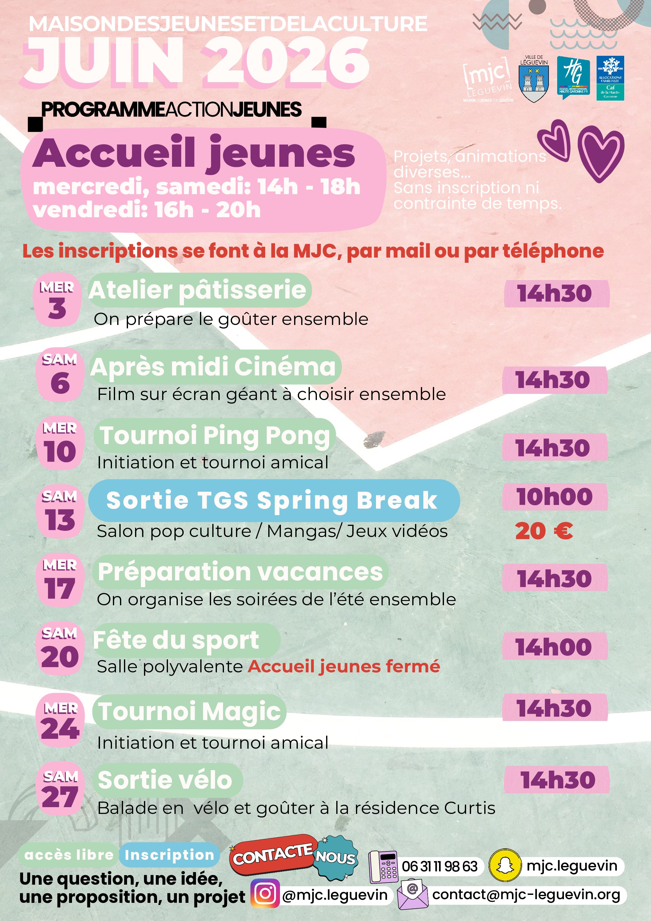 Programme Juin